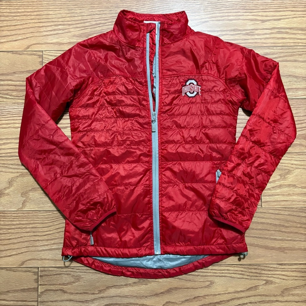 NCAA OSU Ohio State Buckeyes Lightweight J America Women’s Puffer Jacket Small
